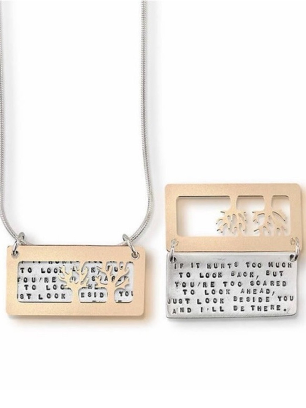 Kathy Bransfield I’ll be There inspirational necklace hand stamped
